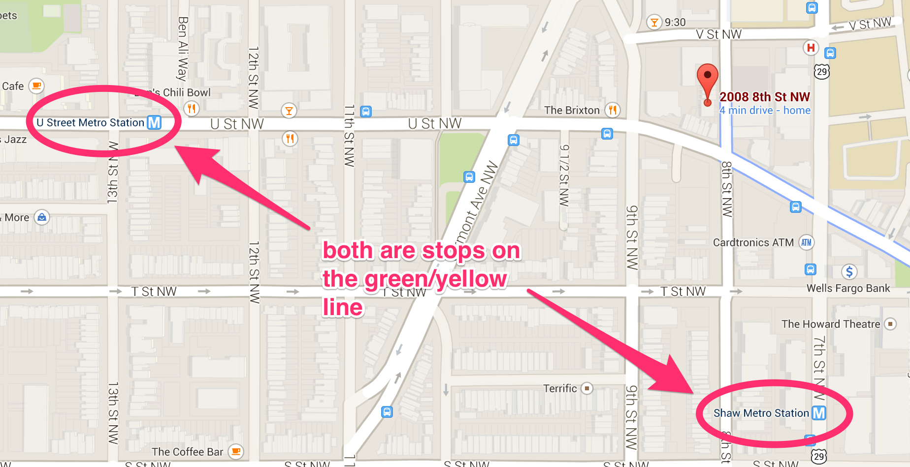 SF Live 2014 venue with nearby metro stations marked